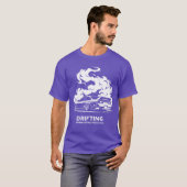漂流レースレースモータースポーツドリフトレーシング Tシャツ (正面フル)