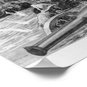 漂流中に驚いた男 ポスター (角)