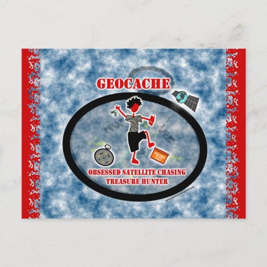 漂流中の取りつかれた人工衛星 ポストカード (正面)