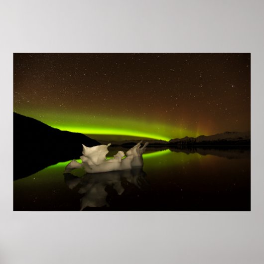 漂流氷山オーロラ ポスター (正面)