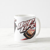 漂流車のスローガン コーヒーマグカップ (正面右)