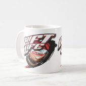 漂流車のスローガン コーヒーマグカップ (正面左)