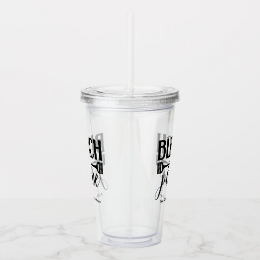 漂白お願い引用文美容師スタイリストサロン アクリルタンブラー (右)