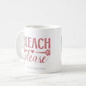 漂白お願い引用文美容師スタイリストサロン コーヒーマグカップ (正面左)