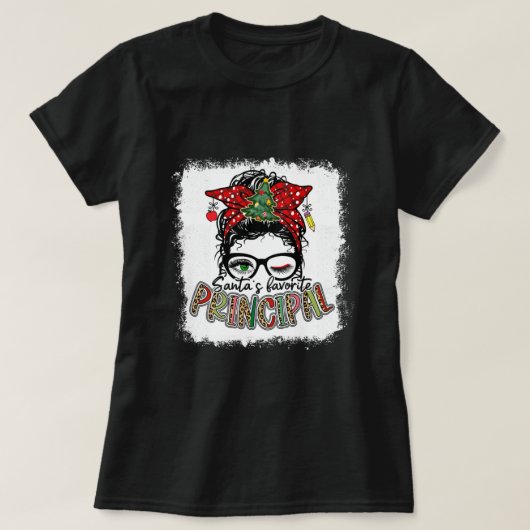漂白されたバンサンタ卿お気に入りの校長 Tシャツ (デザイン正面)