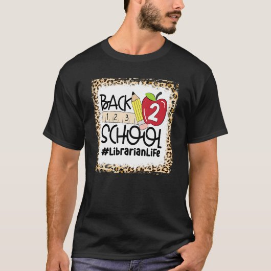 漂白された司書新学期図書館生活 Tシャツ (正面)