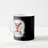 漂白された教育者の分隊トナカイおもしろいクリスマスX コーヒーマグカップ (正面左)
