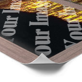 漂白された木枠で独自の窓を作成 ポスター (角)