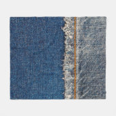 漂白された殿にオレンジの糸をつけた直縫い フリースブランケット (正面(横))