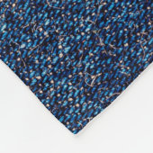 漂白された殿にオレンジの糸をつけた直縫い フリースブランケット (角)