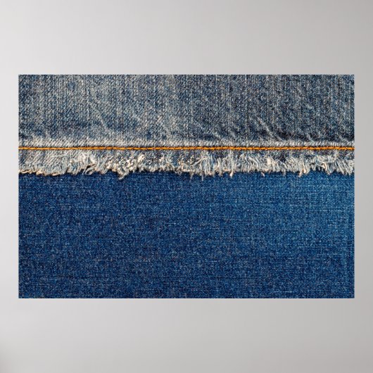 漂白された殿にオレンジの糸をつけた直縫い ポスター (正面)