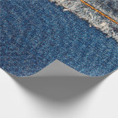 漂白された殿にオレンジの糸をつけた直縫い ラッピングペーパー (角)