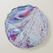 漂白された渡り鳥の羽 ラウンドクッション (裏面)