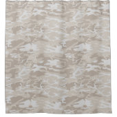 漂白された荒野迷彩柄 シャワーカーテン (正面)