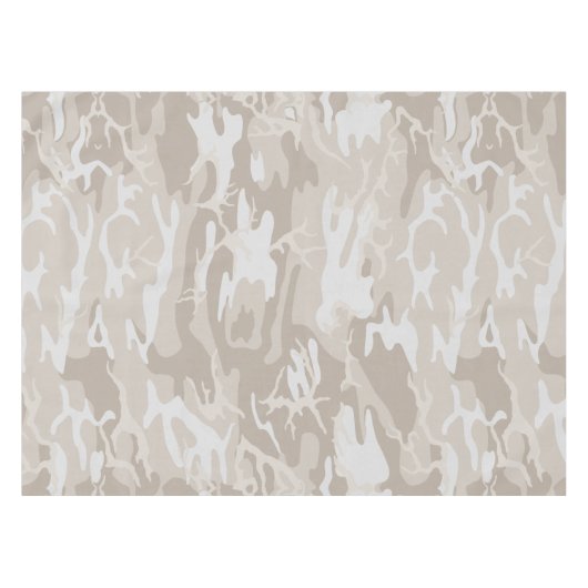 漂白された荒野迷彩柄 テーブルクロス (正面(横))