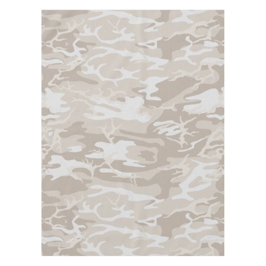 漂白された荒野迷彩柄 テーブルクロス (正面)