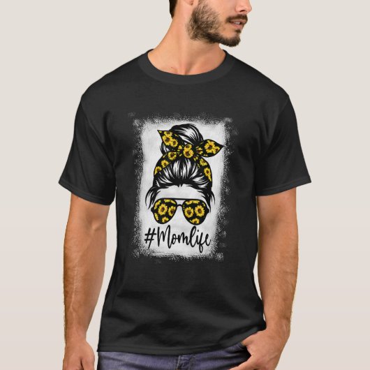 漂白ひまわり母の日のためのライフティー Tシャツ (正面)