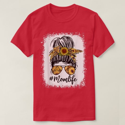 漂白ひまわり母の日のためのライフティー Tシャツ (デザイン正面)