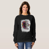 漂白ひまわり私は嵐の女性の女の子フェミン スウェットシャツ (正面フル)