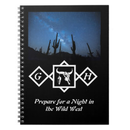 漂白ウィットブルスカルシルエットモノグラムフォト ノートブック