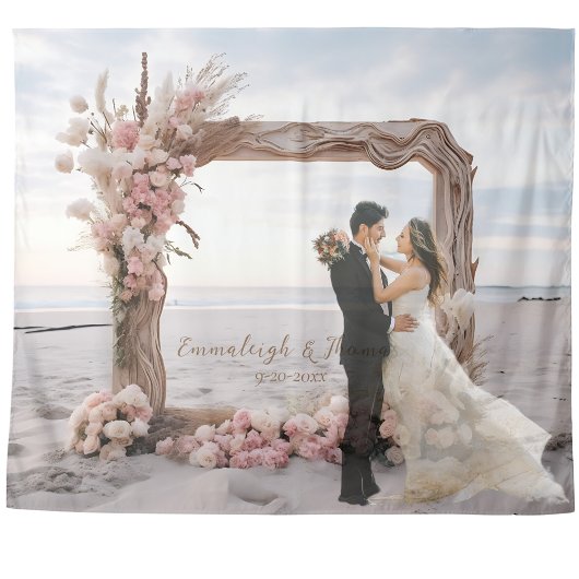 漂白エレガンスドリフトウッドスクエアフレーム タペストリー