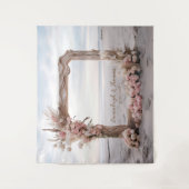 漂白エレガンスドリフトウッドスクエアフレーム タペストリー (正面)