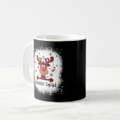 漂白カウンセラー分隊トナカイおもしろいクリスマス コーヒーマグカップ (正面左)