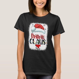 漂白サンタマムクロースクリスマスマッチングファミリー Tシャツ