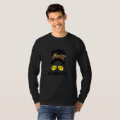 漂白ソフトボールの母の生活ヒョウと乱雑 Tシャツ (正面フル)