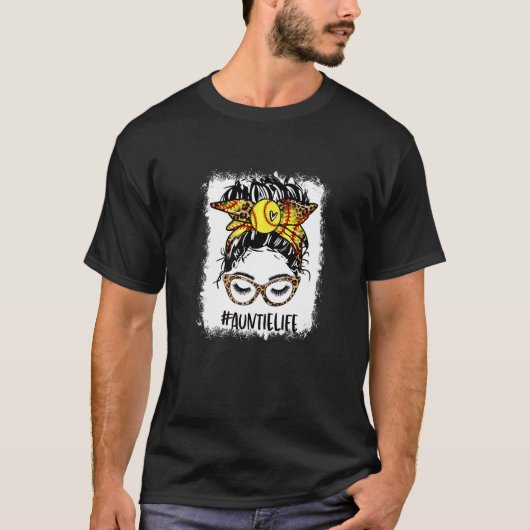 漂白ソフトボール乱雑Bunゲームデイマザー Tシャツ (正面)