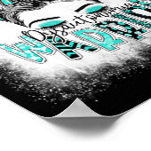 漂白ディサウトノミアウォリアメッシーパンターコイズ ポスター (角)