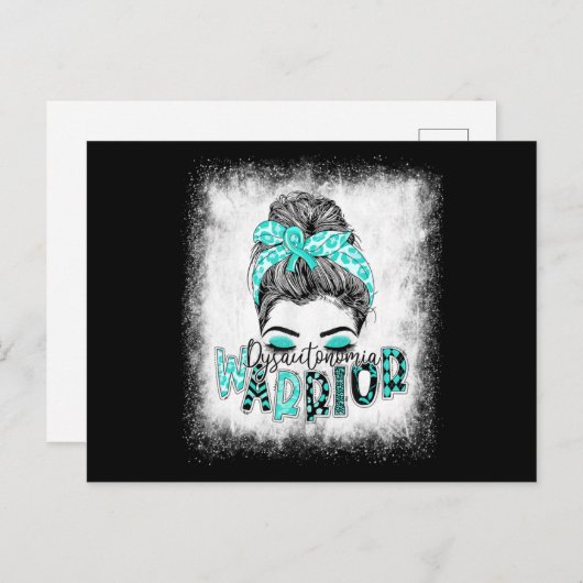 漂白ディサウトノミアウォリアメッシーパンターコイズ ポストカード (正面/裏面)