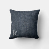 漂白デニム – コイ クッション (裏面)