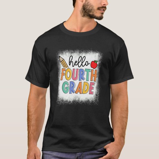 漂白ハロー4年生先生学生バックT Tシャツ (正面)