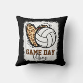 漂白バレーボールゲームデイビーブバレーボールママ クッション (裏面)