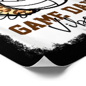 漂白バレーボールゲームデイビーブバレーボールママ ポスター (角)