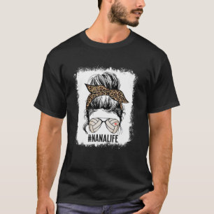 漂白バレーボールNana Messy Bun Nana Life Mote Tシャツ