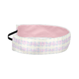 漂白パステルプレイドプリント アスレチックヘッドバンド