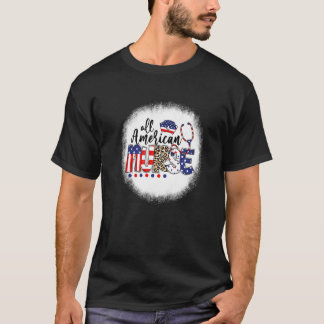 漂白ヒョウ全米ナース看護学校 Tシャツ