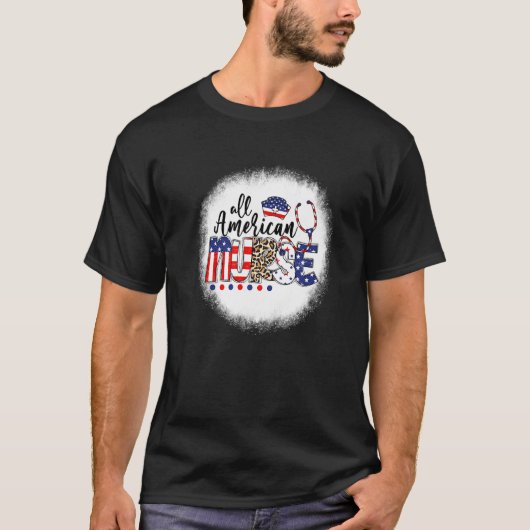 漂白ヒョウ全米ナース看護学校 Tシャツ (正面)