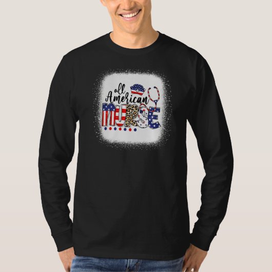 漂白ヒョウ全米ナース看護学校 Tシャツ (正面)