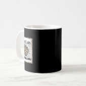 漂白ヒョウ教育コーチタイポグラフィTe コーヒーマグカップ (正面左)