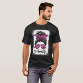漂白ピンクの母ライフヒョウ母の日 Tシャツ (正面フル)