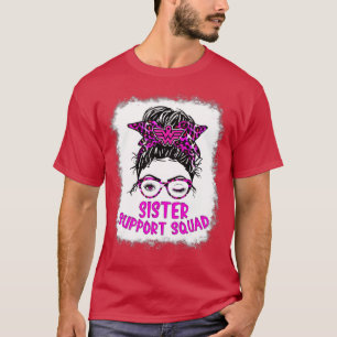 漂白ピンクリボンサポートスクワッド認識度(46) Tシャツ