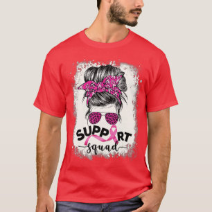 漂白ピンクリボンサポートスクワッド認識度(73) Tシャツ