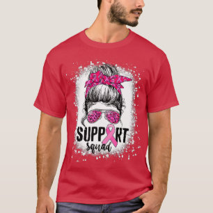 漂白ピンクリボンサポートスクワッド認識度 Tシャツ