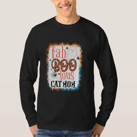 漂白ファボラス猫ママHalloweenコスチューム猫M Tシャツ (正面)