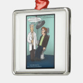 漂白ブルーエトウスコンキー歯科オーナメント メタルオーナメント (左)