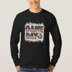 漂白ボールゲームデイビベスハートレオパードボールモ Tシャツ