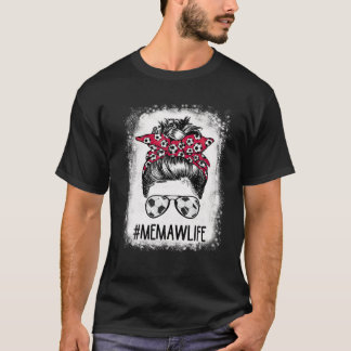 漂白ミュー生命サッカーミュー乱雑Bunヘアモ Tシャツ